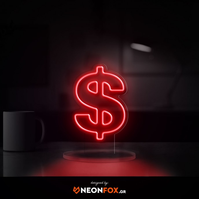 Dollar - Tabletop Neon Light