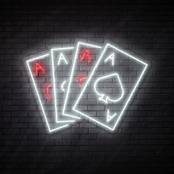 Aces - NEON LED Sign Aces - NEON LED Sign