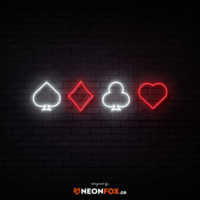 Playing card Suits - NEON LED Signs