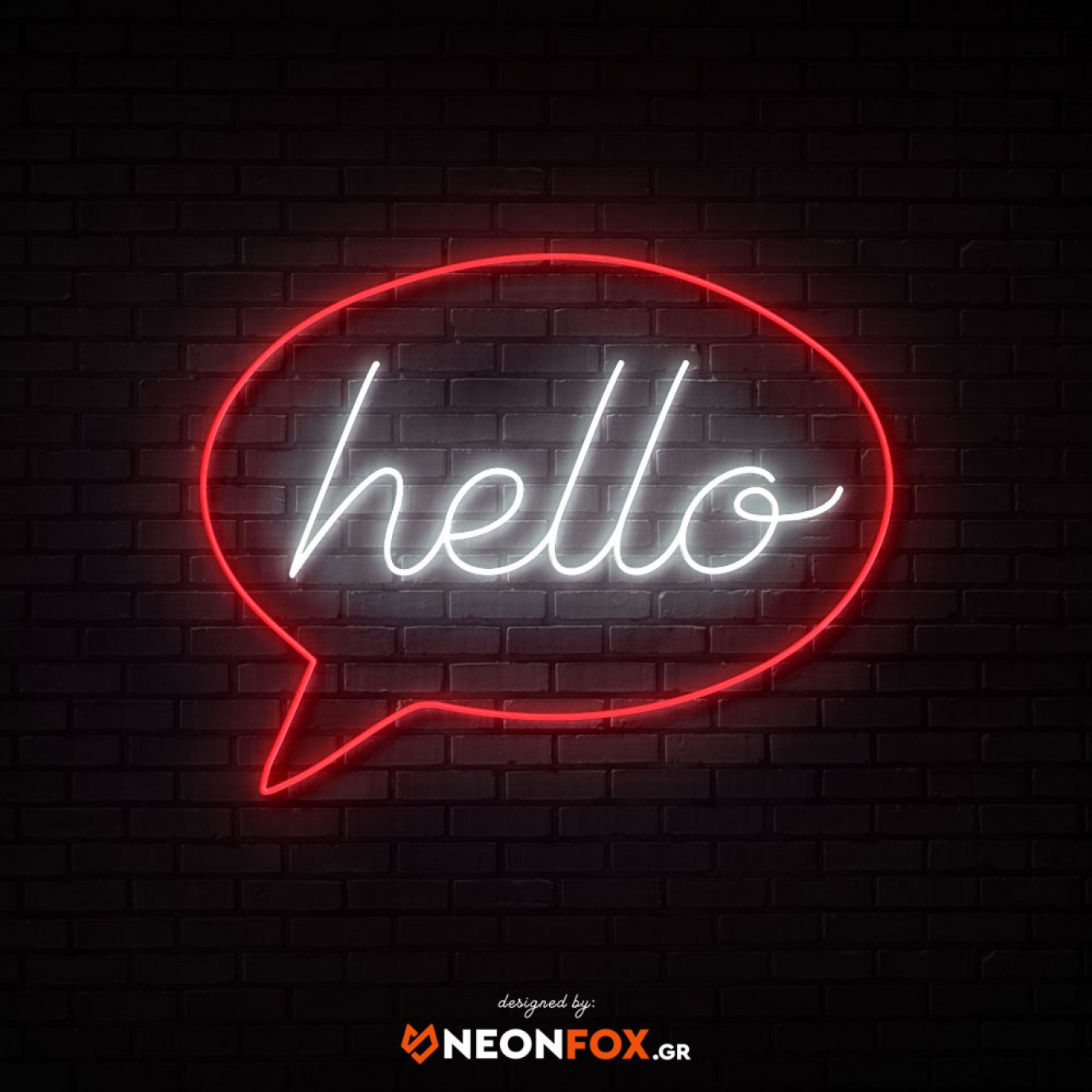 Small Led Hello. Sign Hello Bubble - NEON LED Sign