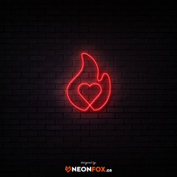 Flame Heart- NEON LED Sign Flame Heart- NEON LED Sign