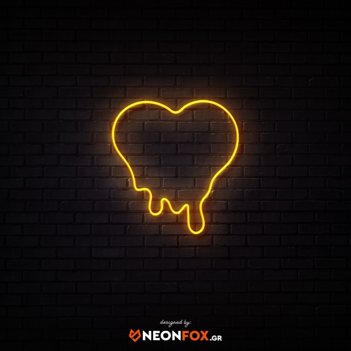 Melted Heart - NEON LED Sign