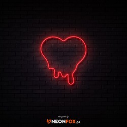 Melted Heart - NEON LED Sign Melted Heart - NEON LED Sign