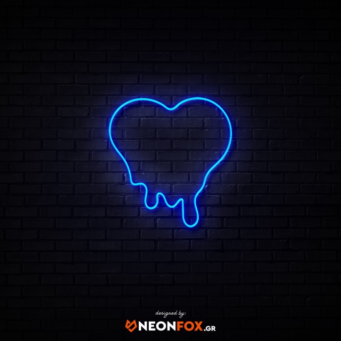 Melted Heart - NEON LED Sign