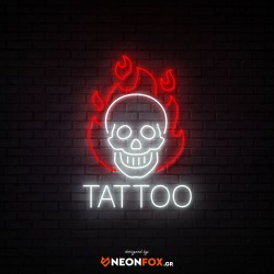 Skull Tattoo - NEON LED Sign Skull Tattoo - NEON LED Sign