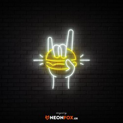 Burger Rock - NEON LED Sign Burger Rock - NEON LED Sign