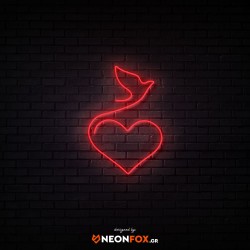 Bird with heart - NEON LED Sign Bird with heart - NEON LED Sign