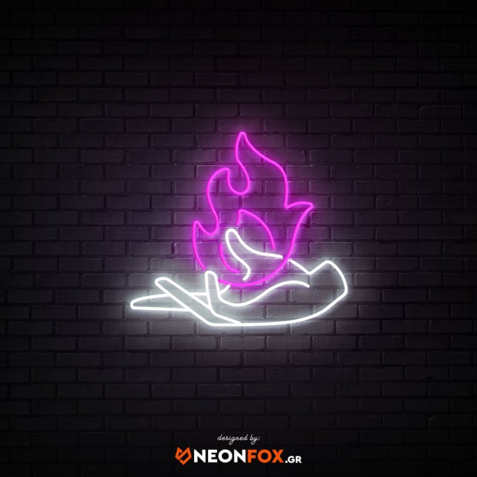 Hand Fire - NEON LED Sign
