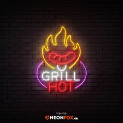 Grill Hot - NEON LED Sign Grill Hot - NEON LED Sign