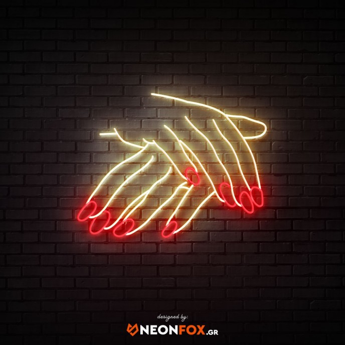 Hand Nails 2 - NEON LED Sign