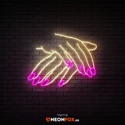 Hand Nails 2 - NEON LED Sign  Hand Nails 2 - NEON LED Sign