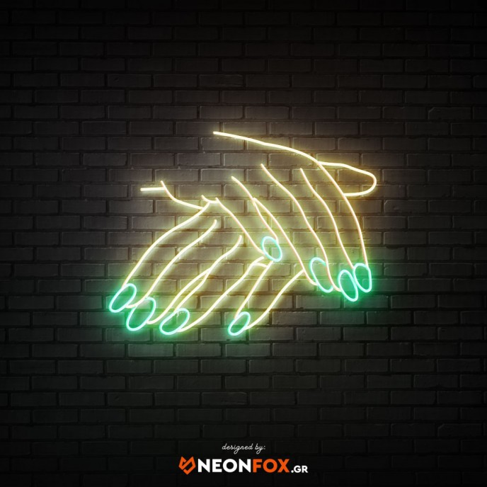  Hand Nails 2 - NEON LED Sign