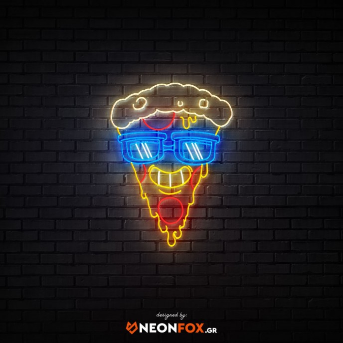 Face pizza - NEON LED Sign