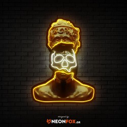 Golden Skull - NEON LED Artwork  Golden Skull - NEON LED Artwork