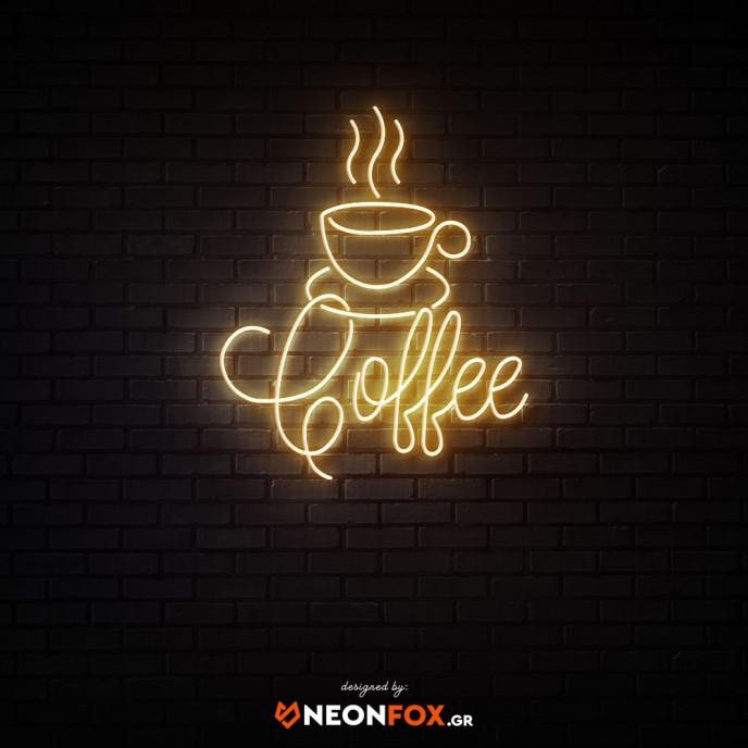 Coffee with Cup - NEON LED Sign