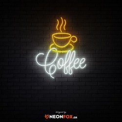 Coffee with Cup  - Επιγραφή ΝΕΟΝ LED Coffee with Cup  - Επιγραφή ΝΕΟΝ LED