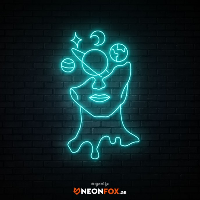 Face with Planet - NEON LED Sign