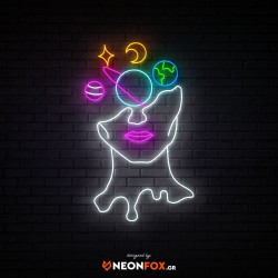 Face with Planet - NEON LED Sign Face with Planet - NEON LED Sign
