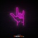 Rock Hand - NEON LED Sign