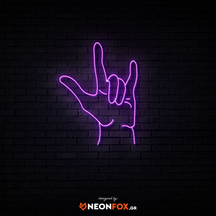 Rock Hand - NEON LED Sign