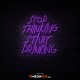 Stop-Thinking-Star-Drinking - NEON LED Sign