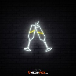 Champagne glasses - NEON LED Sign Champagne glasses - NEON LED Sign