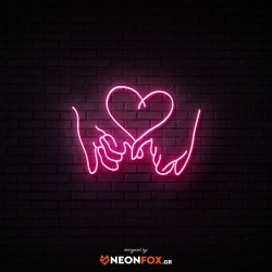 Hands with heart - NEON LED Sign Hands with heart - NEON LED Sign