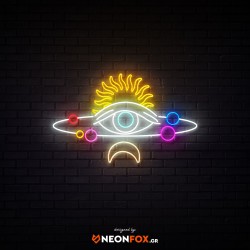 Eye with planets - NEON LED Sign Eye with planets - NEON LED Sign