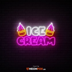 Ice cream 6- NEON LED Sign  Ice cream 6- NEON LED Sign