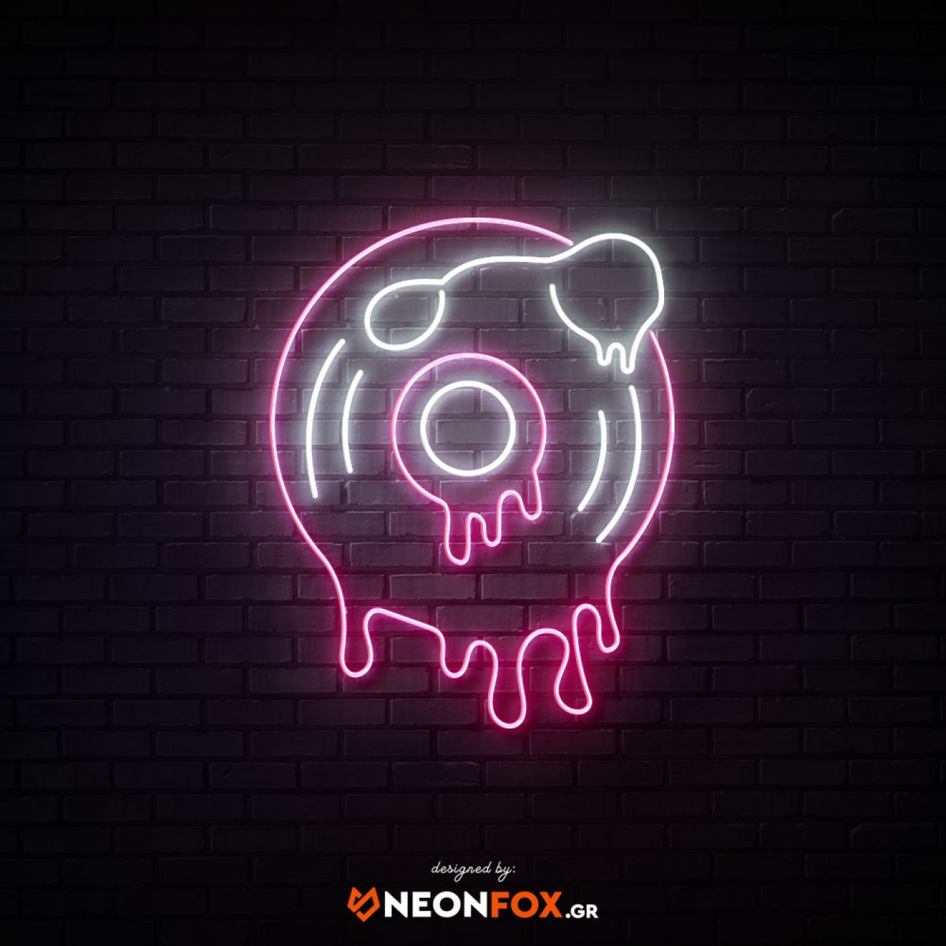Melted disc - NEON LED Sign