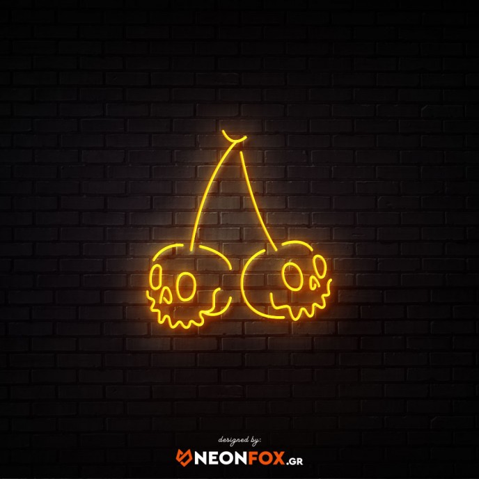 Skull Cherry - Επιγραφή ΝΕΟΝ LED