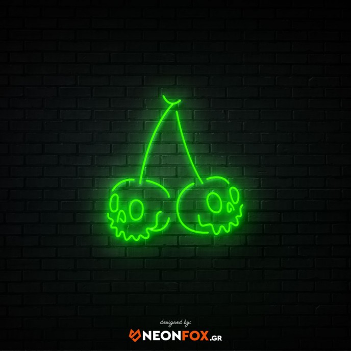 Skull Cherry - Επιγραφή ΝΕΟΝ LED