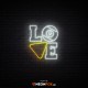 Love Billiards - Επιγραφή ΝΕΟΝ LED