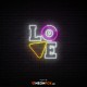 Love Billiards - Επιγραφή ΝΕΟΝ LED
