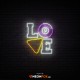 Love Billiards - Επιγραφή ΝΕΟΝ LED