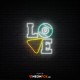 Love Billiards - Επιγραφή ΝΕΟΝ LED