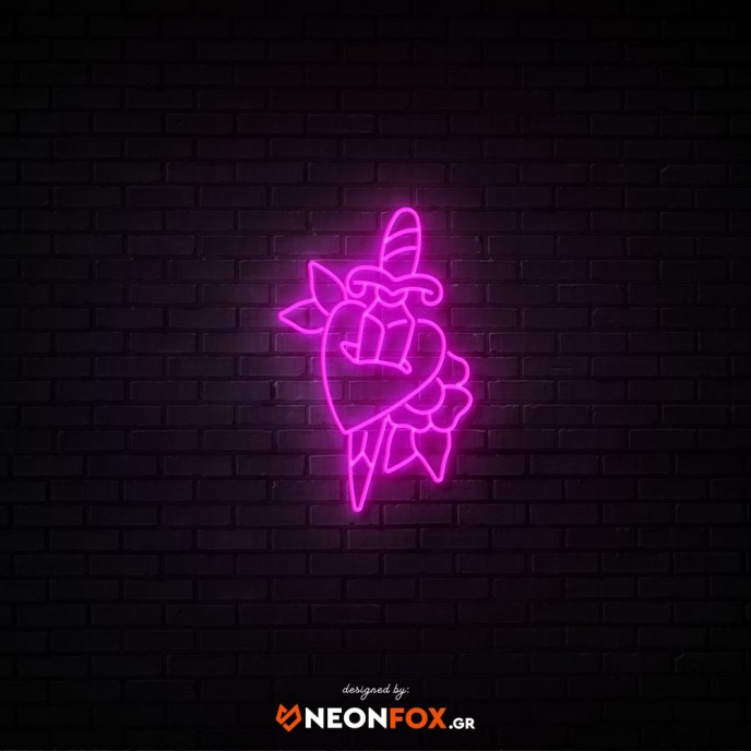 Μαχαίρι - Επιγραφή ΝΕΟΝ LED