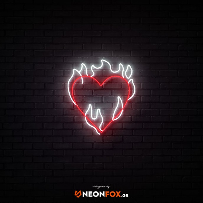 Flame heart - NEON LED Sign Flame heart - NEON LED Sign