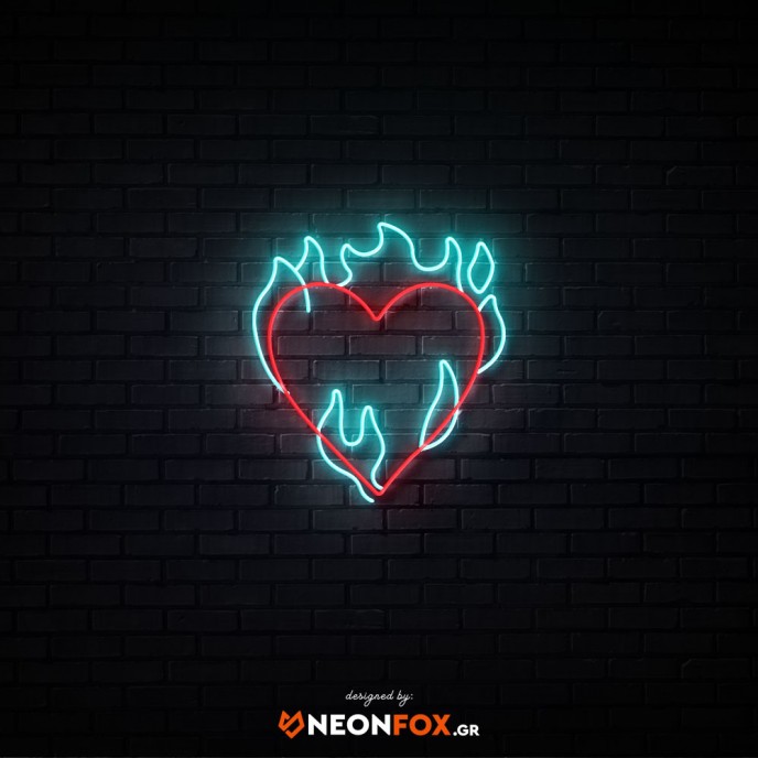 Flame heart - NEON LED Sign Flame heart - NEON LED Sign