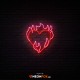 Flame heart - NEON LED Sign Flame heart - NEON LED Sign