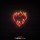 Flame heart - NEON LED Sign Flame heart - NEON LED Sign