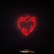 Flame heart - NEON LED Sign Flame heart - NEON LED Sign