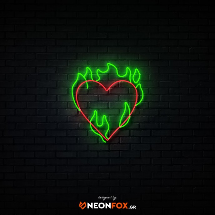 Flame heart - NEON LED Sign Flame heart - NEON LED Sign