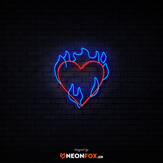Flame heart - NEON LED Sign Flame heart - NEON LED Sign