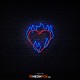 Flame heart - NEON LED Sign Flame heart - NEON LED Sign