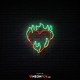 Flame heart - NEON LED Sign Flame heart - NEON LED Sign