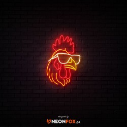 Κόκορας - Επιγραφή ΝΕΟΝ LED