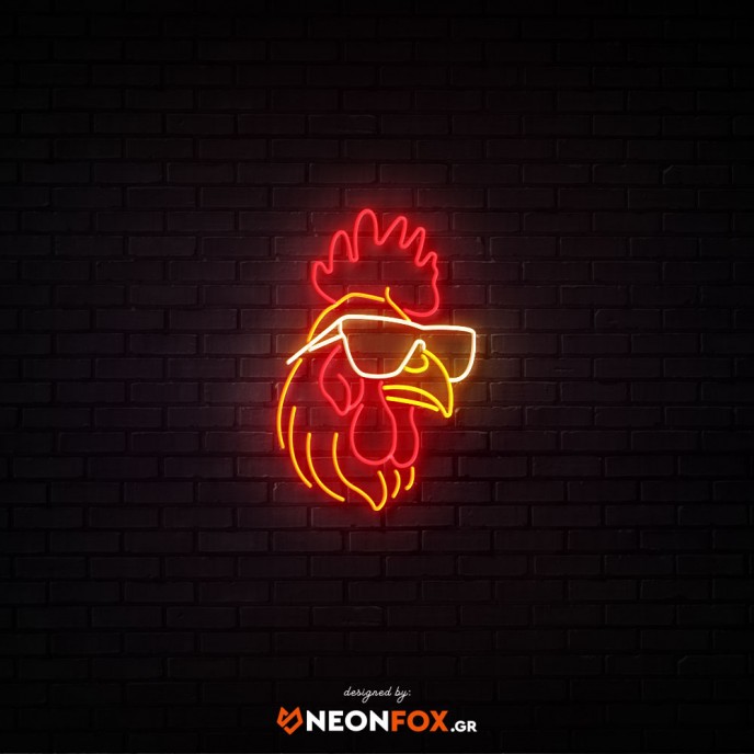 Κόκορας - Επιγραφή ΝΕΟΝ LED