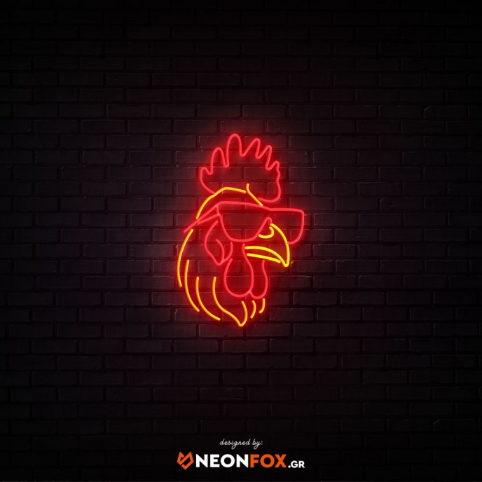 Κόκορας - Επιγραφή ΝΕΟΝ LED