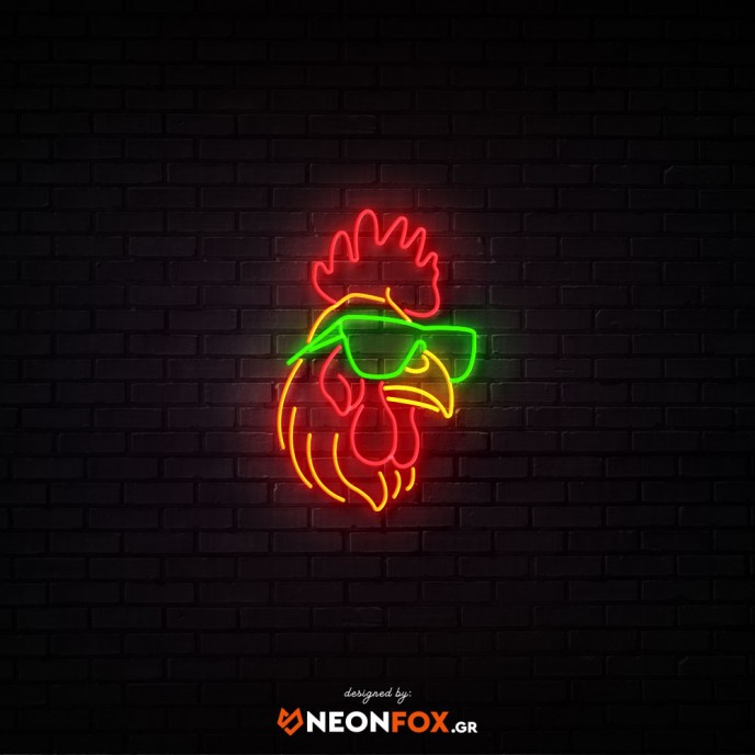 Κόκορας - Επιγραφή ΝΕΟΝ LED